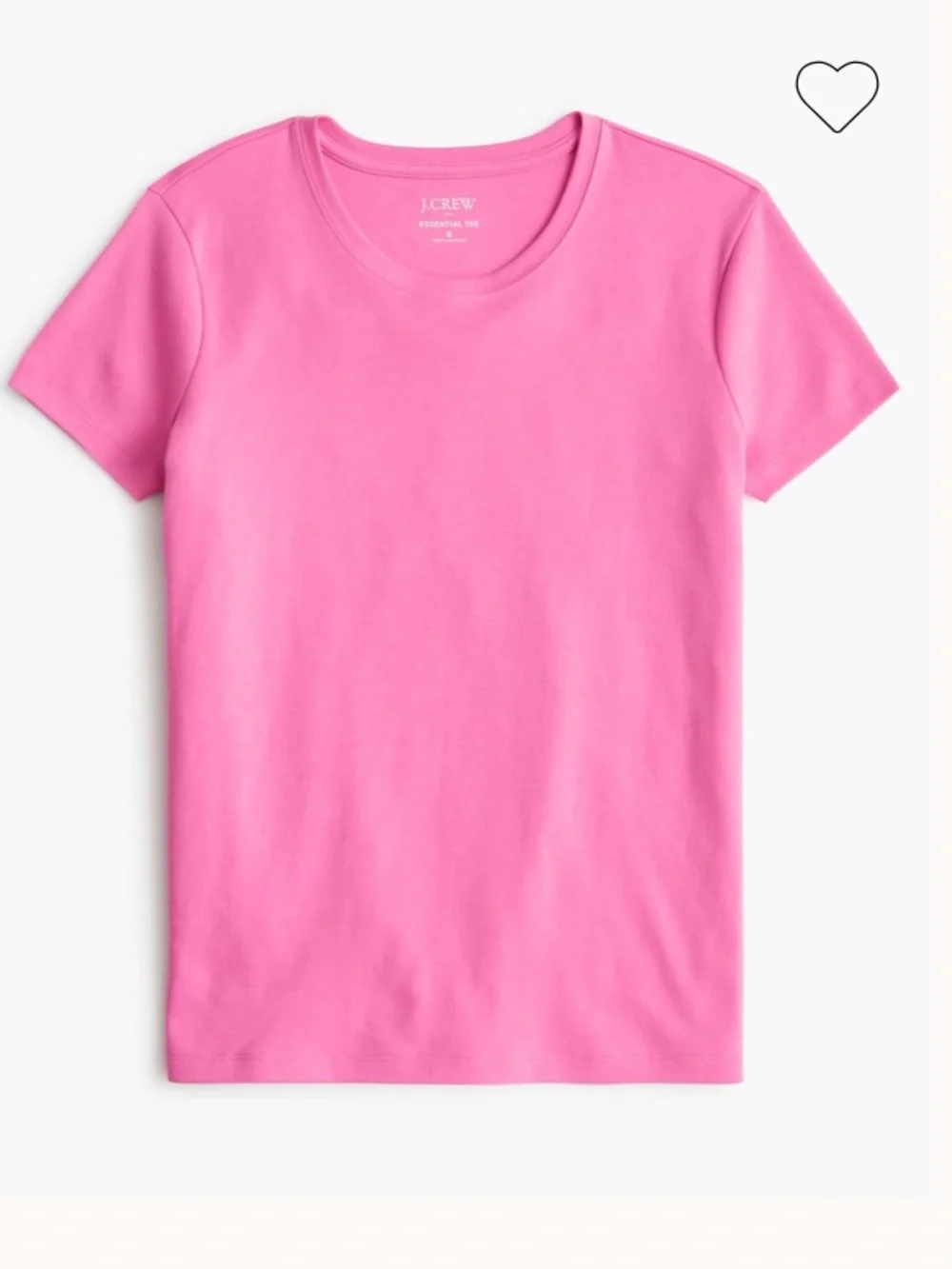 J crew Essential crewneck tee Coquette Pink